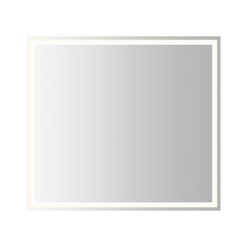 Pax Rectangular Frameless Anti-Fog Aluminum Front/Back-lit Tri-color LED Bathroom Vanity Mirror with Smart Touch Control